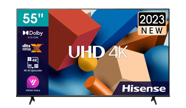 Hisense 55A6KKEN 55″ Smart 4K UHD Frameless TV