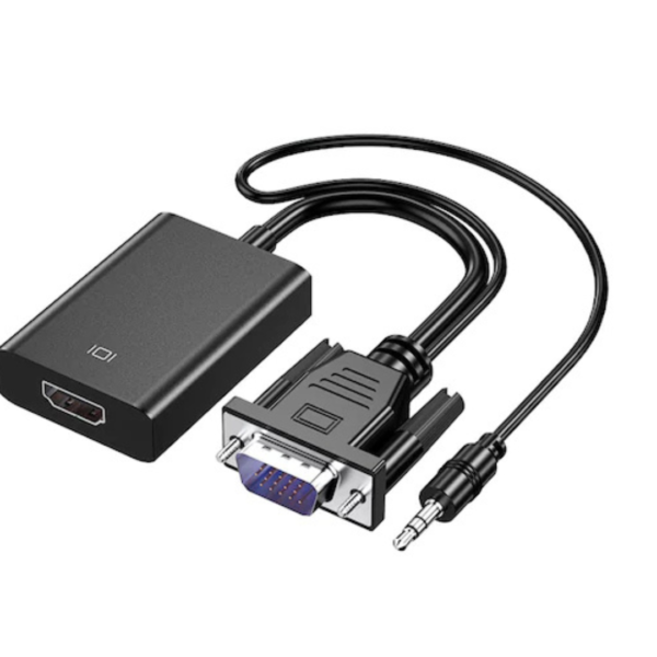 HDMI To VGA Adapter Black with Audio
