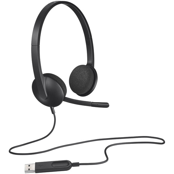 Logitech H340 USB Headset, Stereo, with Microphone