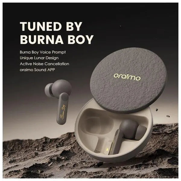 Oraimo SpacePods x Burna Boy ANC True Wireless Earbuds