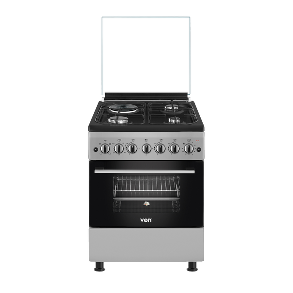 Von Cooker 3 Gas + 1 Electric - Silver