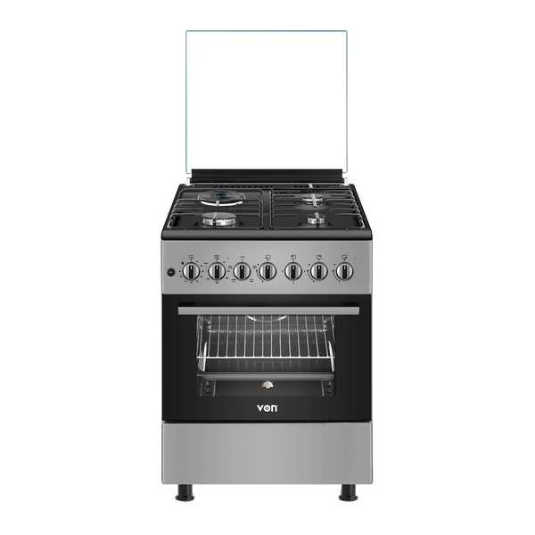 Von Cooker 3 Gas + 1 Electric - Silver