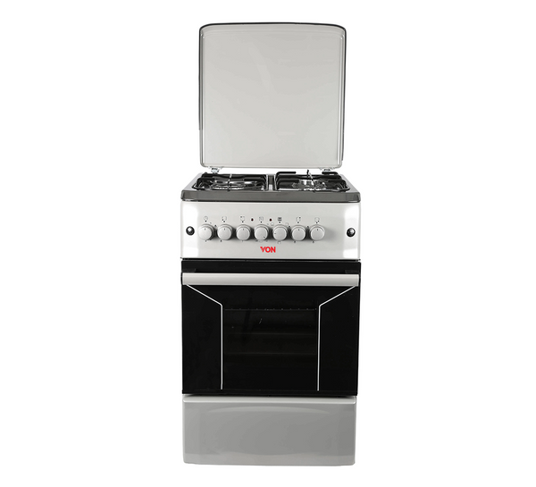 VON VAC5F031PS Cooker 3 Gas + 1 Electric 50x55 - Silver