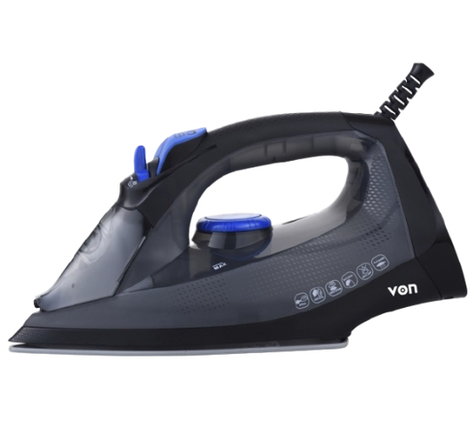 Von VIS221CSK Steam Iron, 2200W - Black