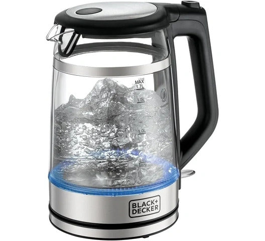 Black & Decker GK220-B5 Cordless Kettle, 1.7L - Glass