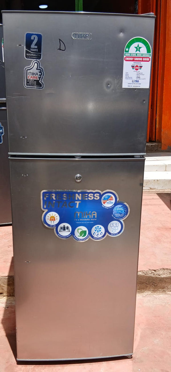 MIKA MRDCD138XLB 2 Door Defrost Fridge Like-New