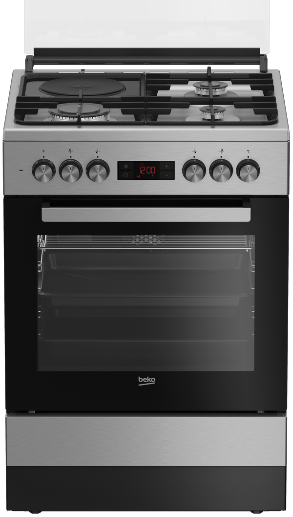 BEKO COOKER FSM63330DXDSL 60CM 3+1 EO INOX CAST IRON