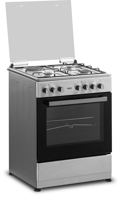 Von Cooker 3 Gas + 1 Electric - Inox