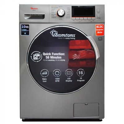 RAMTONS FRONT LOAD FULLY AUTOMATIC 10KG WASHER, 7KG DRYER- RW/160