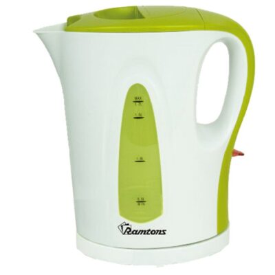 Cordless Electric Kettle 1.7 Liters White and Green