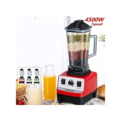 Sokany 4500W Heavy Duty Commercial Juicer Blender (Model: 4500WTT) – Red