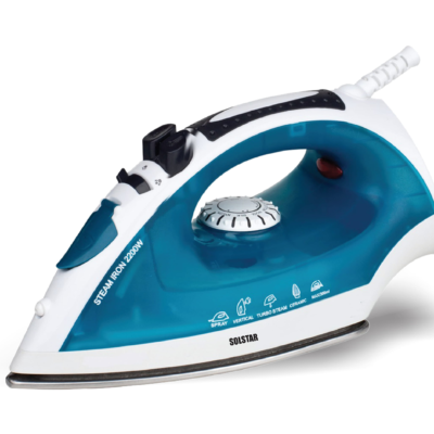 SOLSTAR Steam Iron 2200W (Model: IS1218ABLBSS) – Blue