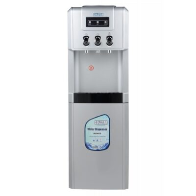 SOLSTAR WD84E-SLBSS Hot, Cold & Normal Water Dispenser – Silver, with 12L Cabinet