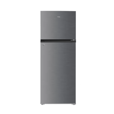 TCL 333L Double Door Fridge (Model: P433TMS) Silver