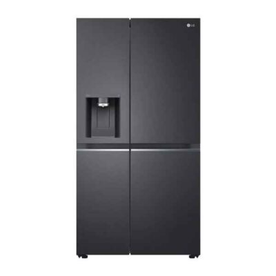 LG 635L Side-by-Side with UVnano® Water Dispenser in Matte Black Finish Fridge